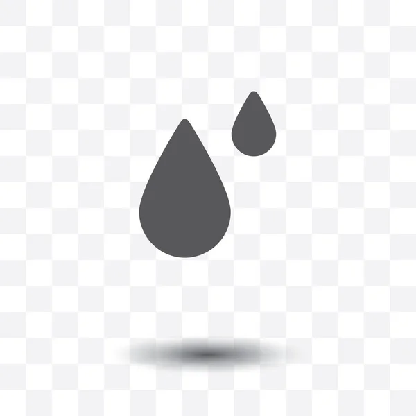 Icono Gota Agua Ilustración Vectorial — Vector de stock