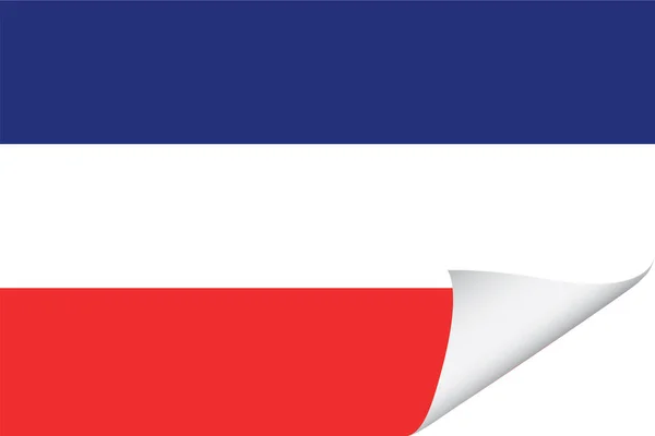 Bandera Ilustrada Del País Yugoslavia — Archivo Imágenes Vectoriales