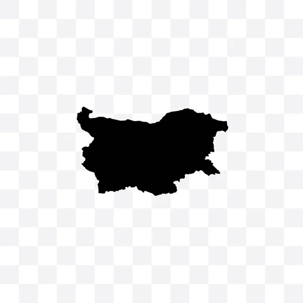 Schwarz Umrandete Ländervektordarstellung Bulgarien — Stockvektor