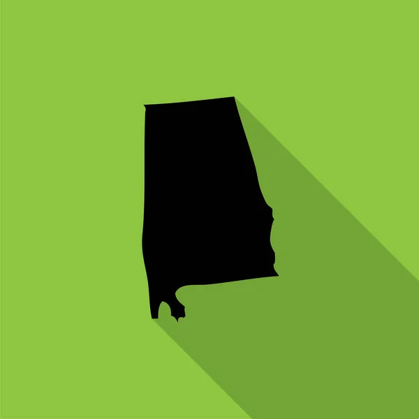 Mapa Vectorial Del Estado Alabama — Vector de stock