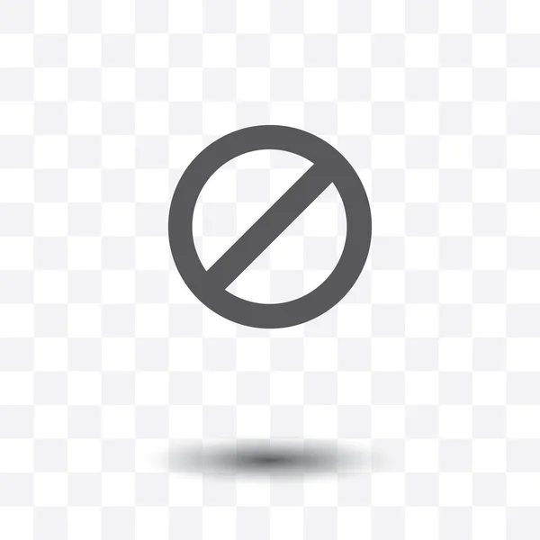 Stop Teken Pictogram Vector Illustratie — Stockvector