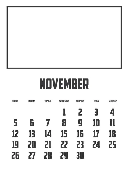 Calendrier Isolé Sur Fond — Image vectorielle