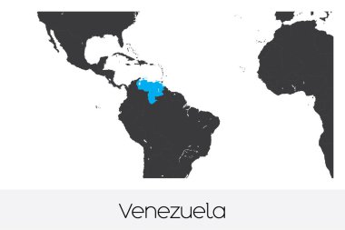 Venezuela 'nın Resimli Ülke Şekli
