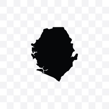 siyah çizgili ülke vektör çizimi. Sierra Leone