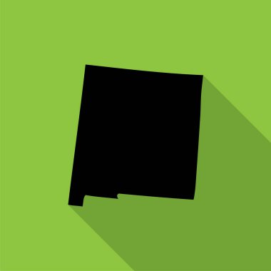 ABD 'nin New Mexico eyaletinin vektör haritası.