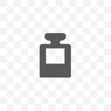 Şeffaf arkaplanda mürekkep kabı vektör simgesi izole