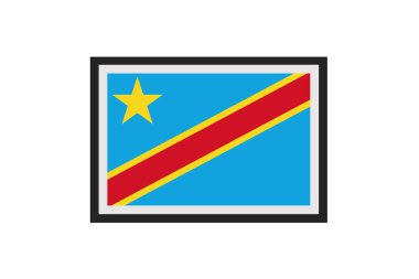 Demokratik Kongo Cumhuriyeti bayrağının temsilcisi