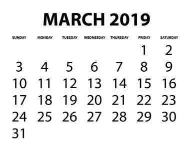 Bir Arkaplan Yürüyüşünde Takvim İzole Edildi