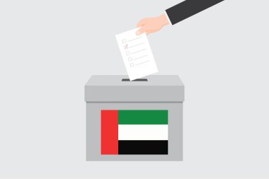 Birleşik Arap Emirlikleri Ülkesi için Resimli Bayrak Kutusu