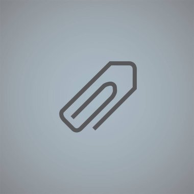 kağıt atacı vektör simgesi gri arkaplanda izole 