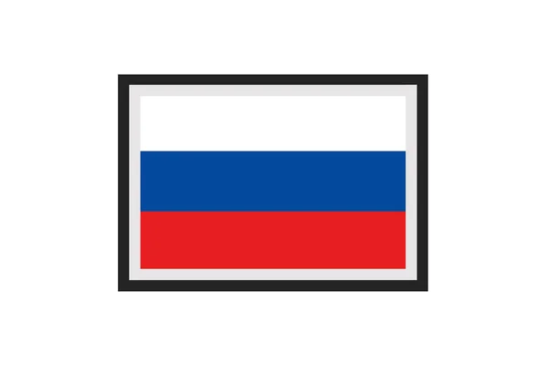 Vector Illustration Flag Russia — Stock Vector