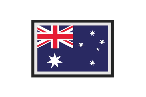 Ilustración Vectorial Bandera Australia — Vector de stock