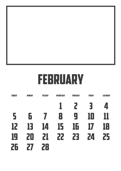 Kalender Isolerad Bakgrund — Stock vektor