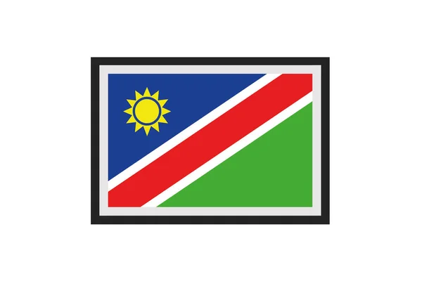 Namibya Bayrağının Temsilcisi — Stok Vektör