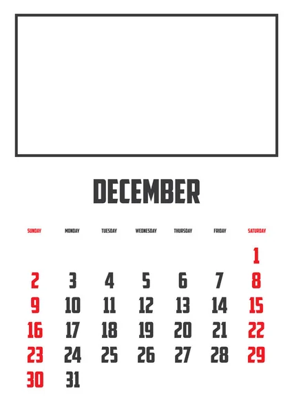 Calendário Isolado Plano Fundo — Vetor de Stock