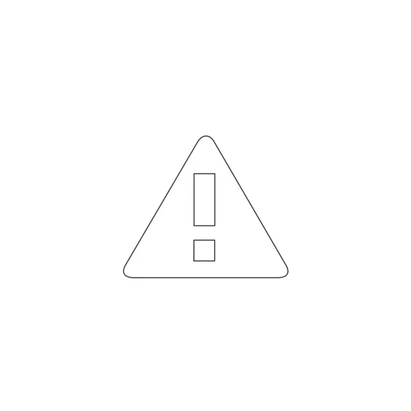 Icône Point Exclamation Illustration Vectorielle — Image vectorielle