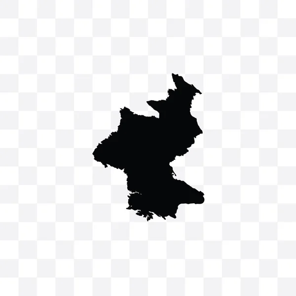黑色的国家矢量图解 北朝鲜 — 图库矢量图片