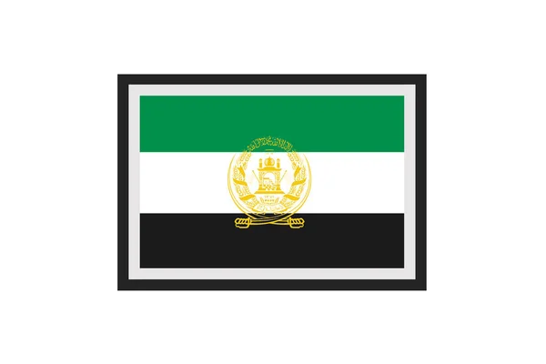 Vector Ilustración Bandera Afganistán — Archivo Imágenes Vectoriales