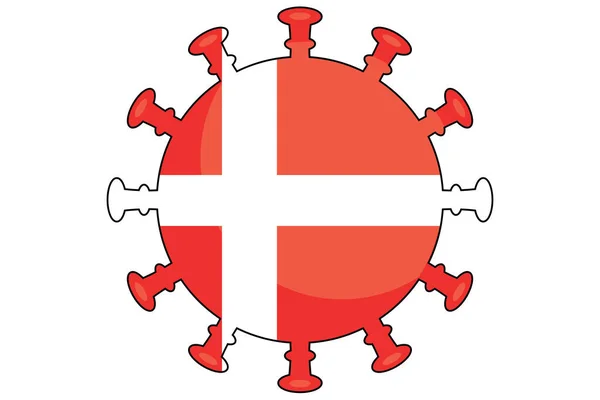 Ілюстрований Прапор Вірусу Країни Знаків — стоковий вектор