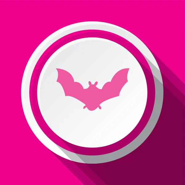 Pink Vector Icon Design Bat — Stock Vector