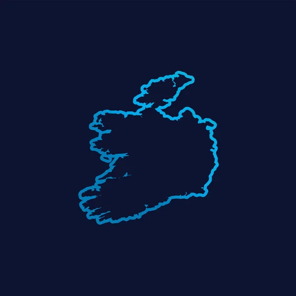 アイルランドの田舎の形 — ストックベクタ