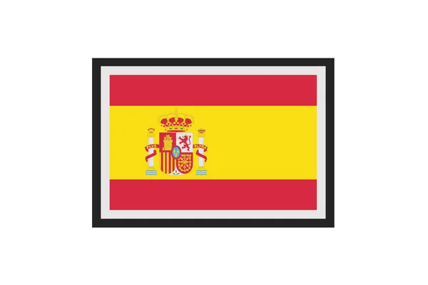 Ilustração Vetorial Bandeira Espanha — Vetor de Stock