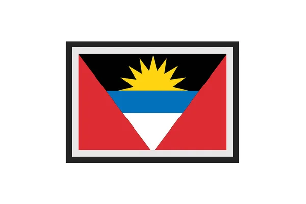 Ilustração Vetorial Bandeira Antígua Barbuda —  Vetores de Stock