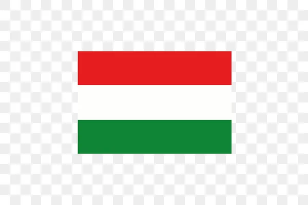 Vektorové Znázornění Vlajky Průhledném Pozadí Maďarsko — Stockový vektor