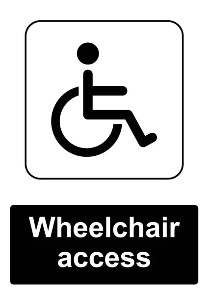 Znak Informacji Publicznej Dostęp Dla Wózków Inwalidzkich — Wektor stockowy