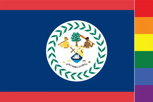 ธงส าหร บประเทศเบล — ภาพเวกเตอร์สต็อก