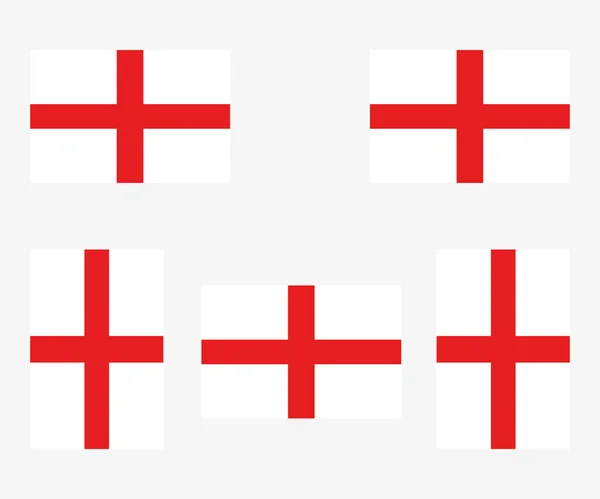 Illustrerad Country Flag Reflekterad Och Roterad England — Stock vektor