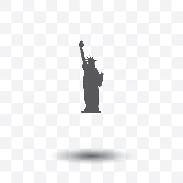Statue Liberty Icon Trendy Modern Flat Vector Illustration Pictogram — Stock Vector