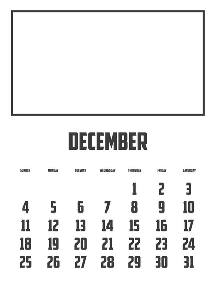 Ein Auf Einem Hintergrund Isolierter Kalender — Stockvektor