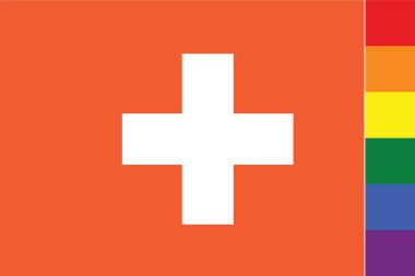 İsviçre Ülkesi için Resimli Bayrak