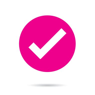 İşaret simgesini işaretle. vektör illüstrasyonu