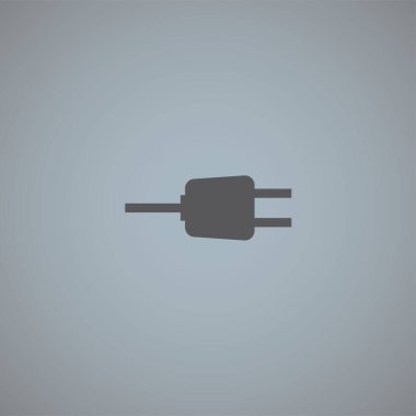 Gri arkaplanda tıpa vektör simgesi izole edildi 