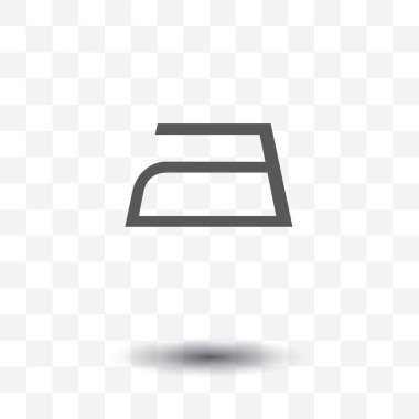 Demir ikon. tasarım için vektör çizimi.