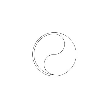 yin yang symbol of harmony and balance logo