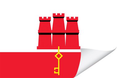 Cebelitarık Ülkesi için Resimli Bayrak