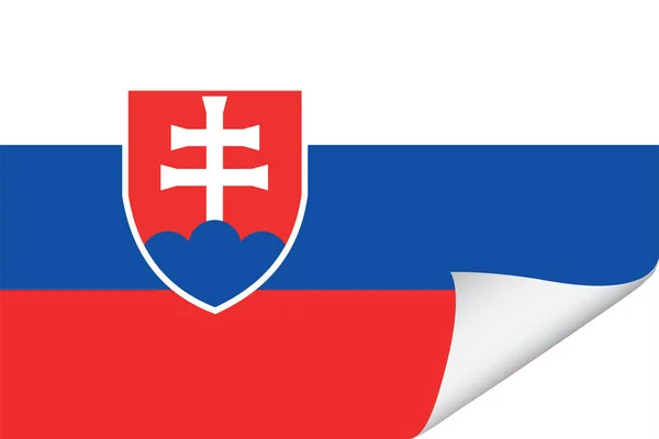 Illustrerad Flagga För Slovakien — Stock vektor