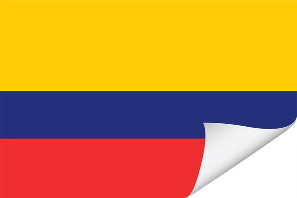 Illustrierte Flagge Für Das Land Kolumbien — Stockvektor