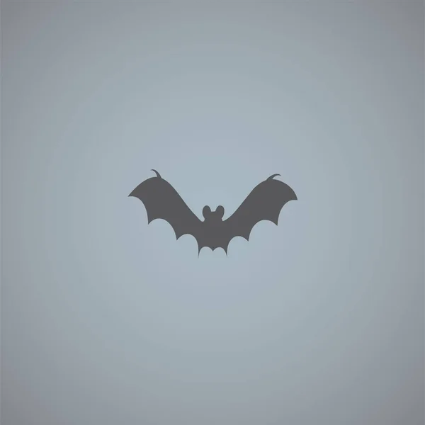 Bat Vector Icon Isolated Grey Background — Stock Vector