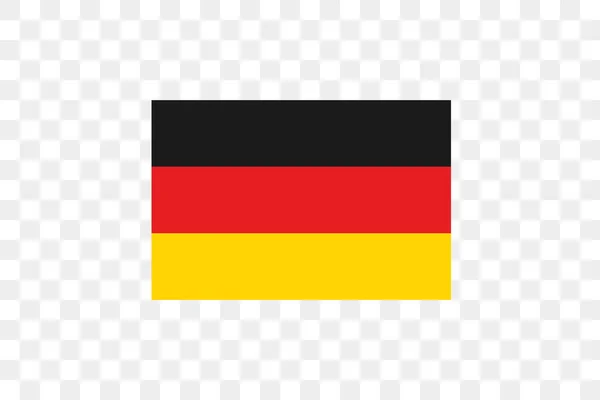 Vector Illustration Flag Transparent Background Germany — Stock Vector