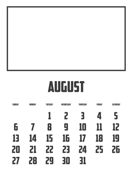 Календарь Изолированный Заднем Плане — стоковый вектор
