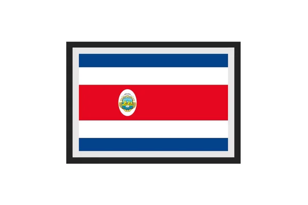 Illustration Vectorielle Drapeau Costa Rica — Image vectorielle