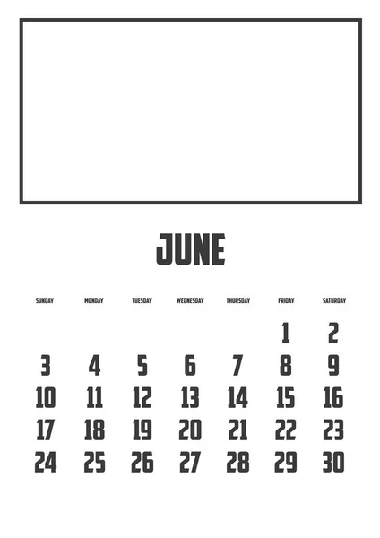 Calendrier Isolé Sur Fond — Image vectorielle