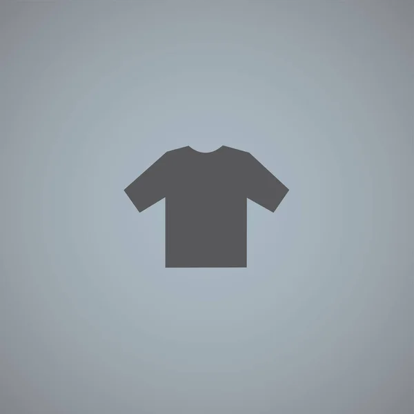 Shirt Icône Vectorielle Isolé Sur Fond Gris — Image vectorielle