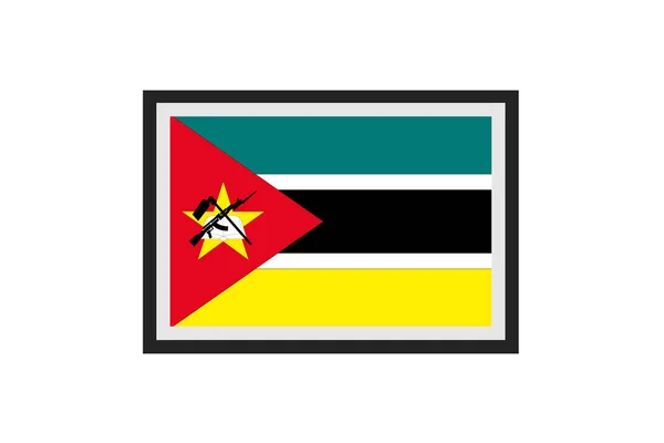 Mozambiki Zászló Vektoros Ábrázolása — Stock Vector