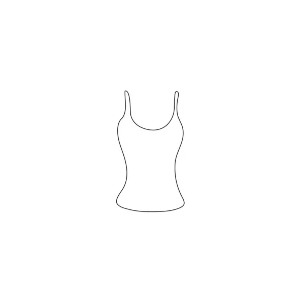 Women Clothes Line Icon — 스톡 벡터