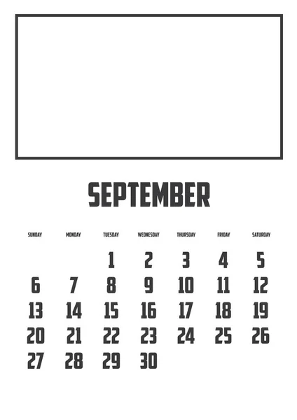 Calendario Aislado Sobre Fondo — Archivo Imágenes Vectoriales